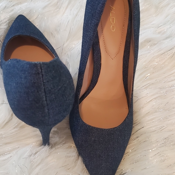 New denim Aldo high heel shoes - Picture 7 of 11
